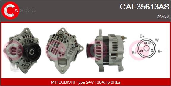 Generator / Alternator CAL35613AS CASCO