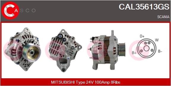 Generator / Alternator CAL35613GS CASCO