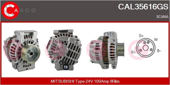 Generator / Alternator CAL35616GS CASCO