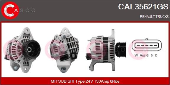 Generator / Alternator CAL35621GS CASCO