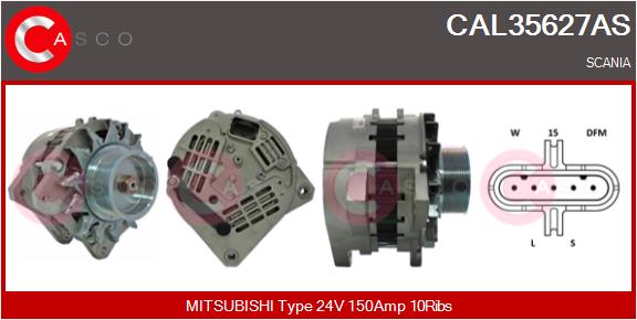 Generator / Alternator CAL35627AS CASCO
