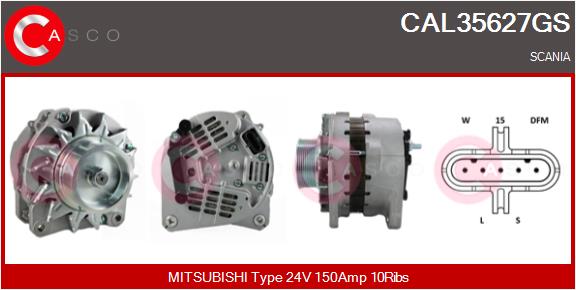 Generator / Alternator CAL35627GS CASCO