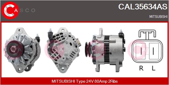 Generator / Alternator CAL35634AS CASCO