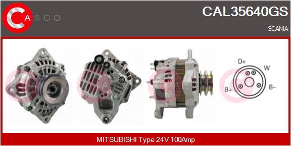 Generator / Alternator CAL35640GS CASCO