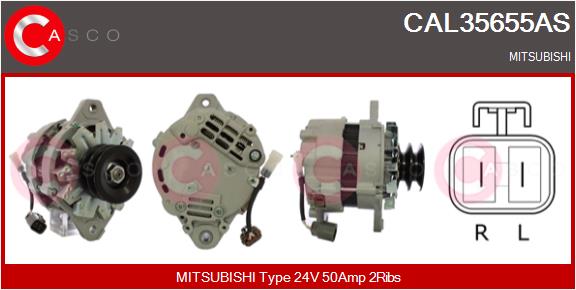 Generator / Alternator CAL35655AS CASCO