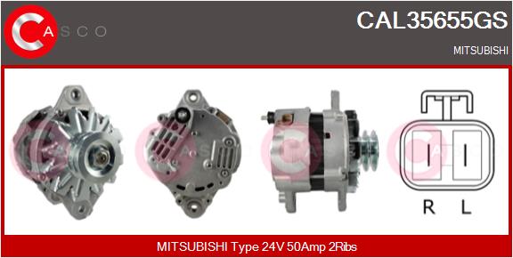 Generator / Alternator CAL35655GS CASCO