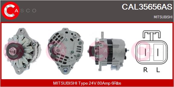 Generator / Alternator CAL35656AS CASCO
