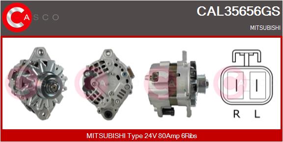 Generator / Alternator CAL35656GS CASCO