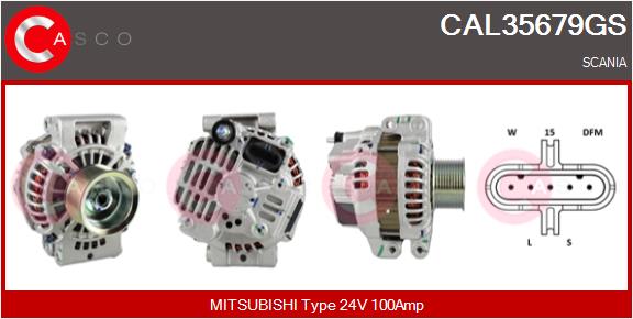 Generator / Alternator CAL35679GS CASCO