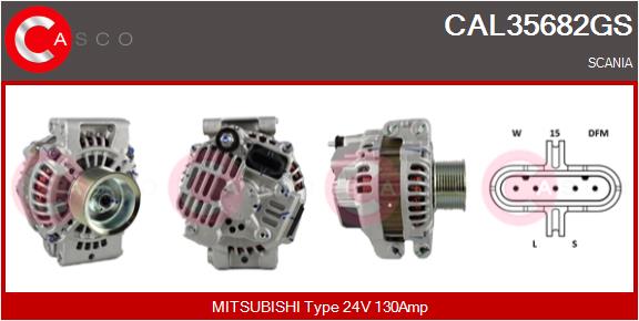 Generator / Alternator CAL35682GS CASCO