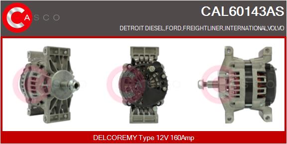 Generator / Alternator CAL60143AS CASCO