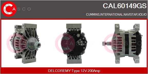 Generator / Alternator CAL60149GS CASCO