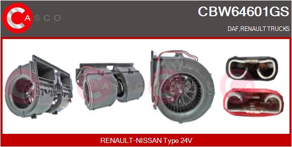Ventilator, habitaclu CBW64601GS CASCO