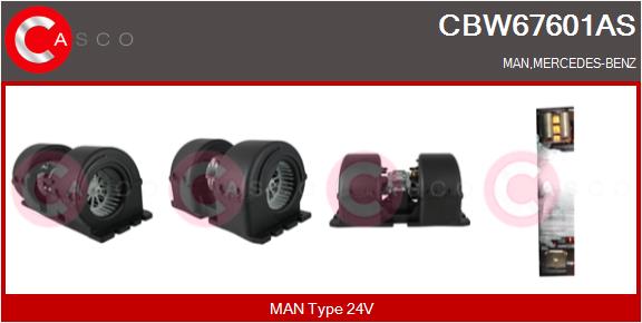 Ventilator, habitaclu CBW67601AS CASCO