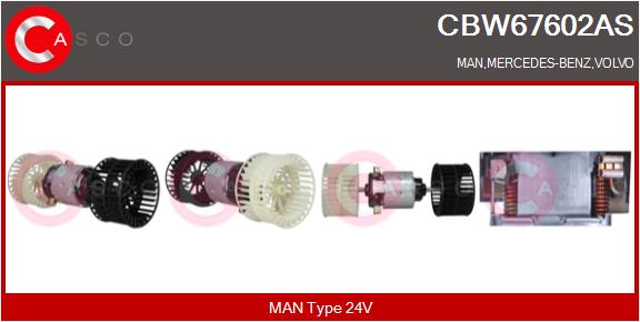 Ventilator, habitaclu CBW67602AS CASCO