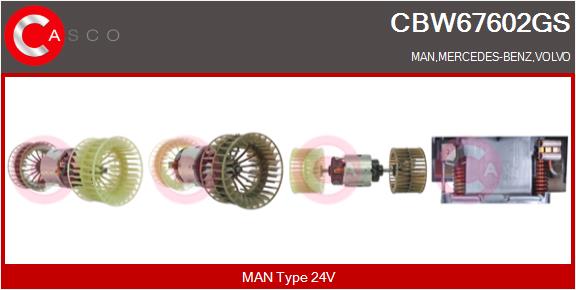 Ventilator, habitaclu CBW67602GS CASCO