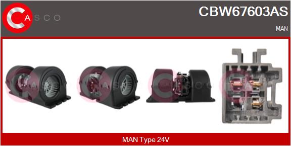 Ventilator, habitaclu CBW67603AS CASCO