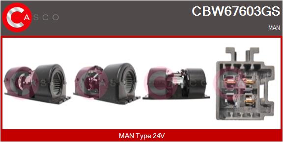 Ventilator, habitaclu CBW67603GS CASCO