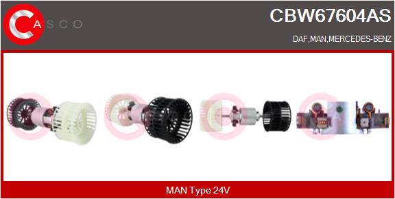 Ventilator, habitaclu CBW67604AS CASCO