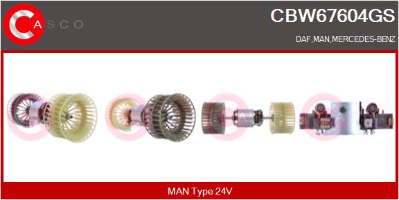 Ventilator, habitaclu CBW67604GS CASCO