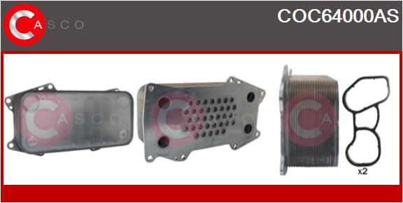 Radiator ulei, ulei motor COC64000AS CASCO