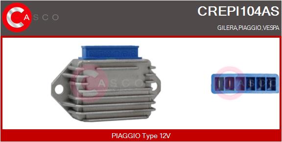 Regulator, alternator CREPI104AS CASCO