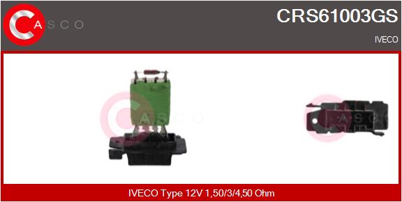 Rezistor, ventilator habitaclu CRS61003GS CASCO