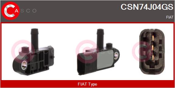 Senzor, presiune gaze evacuare CSN74J04GS CASCO