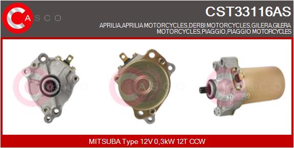 Starter CST33116AS CASCO