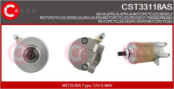 Starter CST33118AS CASCO