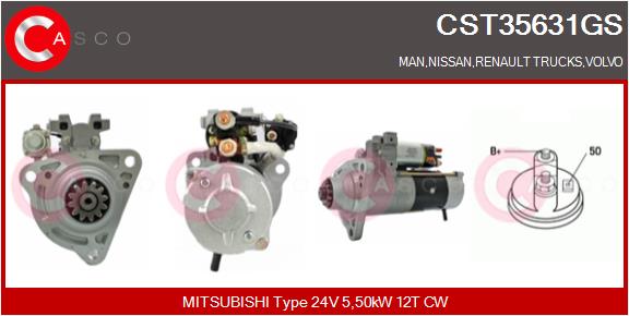 Starter CST35631GS CASCO