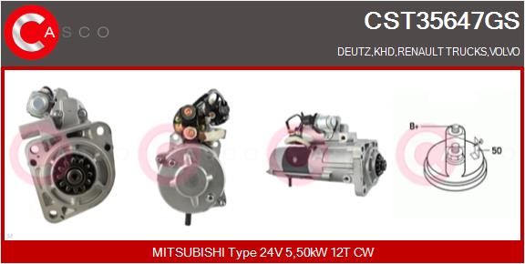 Starter CST35647GS CASCO