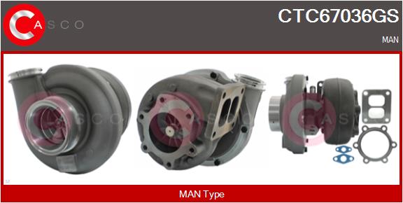 Compresor,sistem de supraalimentare CTC67036GS CASCO