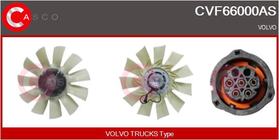 Cupla, ventilator radiator CVF66000AS CASCO