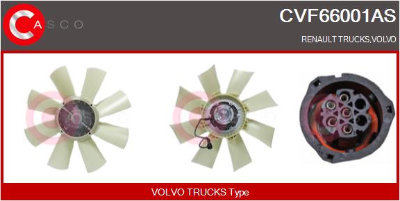 Cupla, ventilator radiator CVF66001AS CASCO