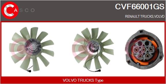 Cupla, ventilator radiator CVF66001GS CASCO