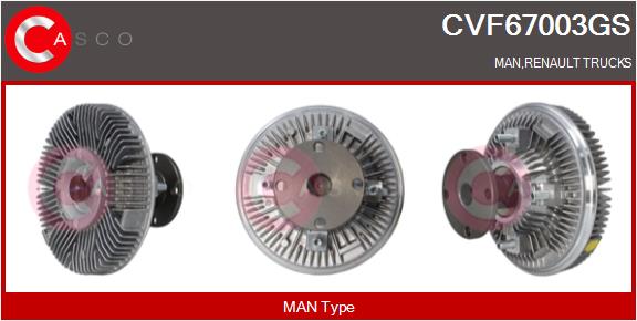 Cupla, ventilator radiator CVF67003GS CASCO