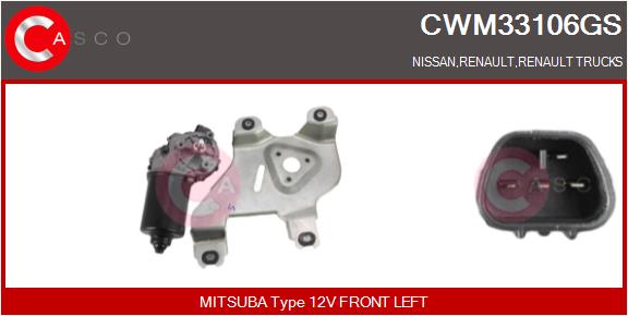 Motor stergator CWM33106GS CASCO