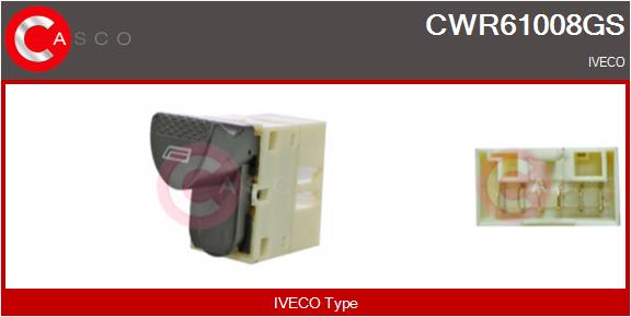 Comutator,macara geam CWR61008GS CASCO