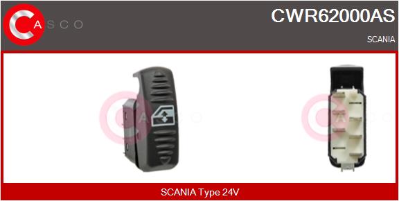 Comutator,macara geam CWR62000AS CASCO