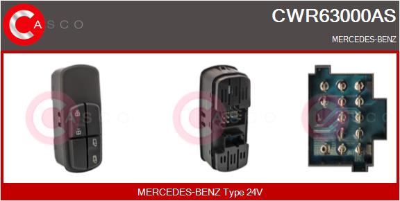Comutator,macara geam CWR63000AS CASCO