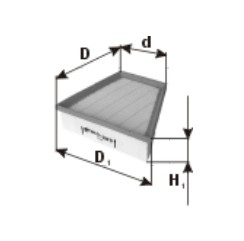 Filtru aer WA50483 PZL Filters