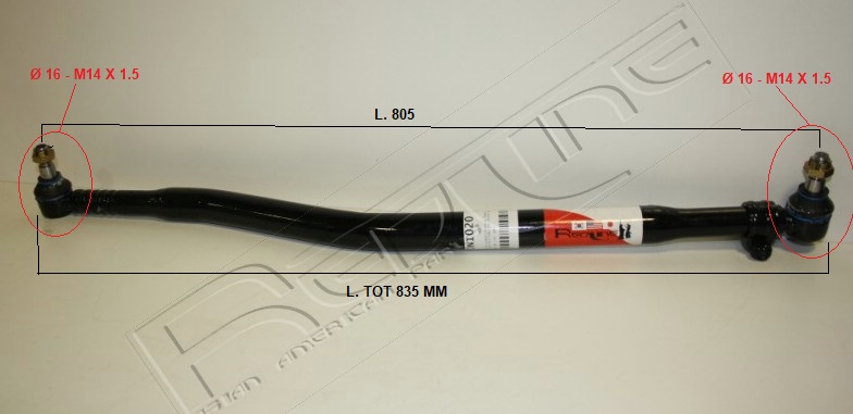 Bieleta, directie 40NI020 RED-LINE