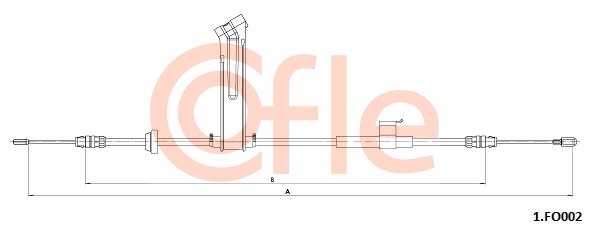 Cablu, frana de parcare 1.FO002 COFLE