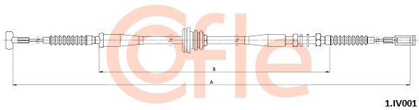Cablu, frana de parcare 1.IV001 COFLE