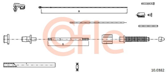 Cablu acceleratie 10.0382 COFLE