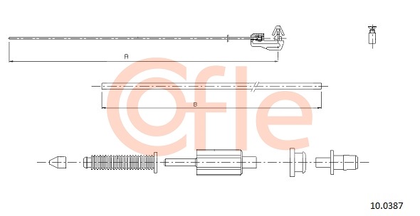 Cablu acceleratie 10.0387 COFLE