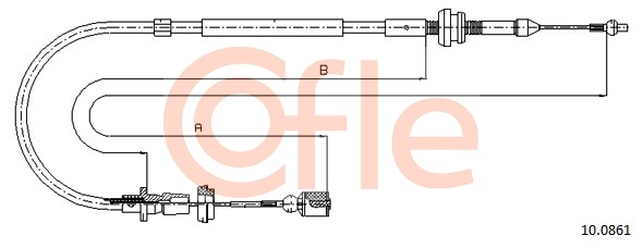 Cablu acceleratie 10.0861 COFLE