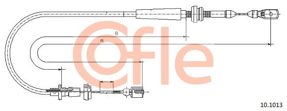 Cablu acceleratie 10.1013 COFLE