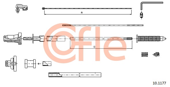 Cablu acceleratie 10.1177 COFLE